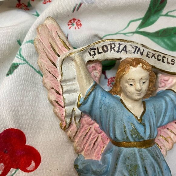 Vintage Nativity Chalkware Angel Religious Christian holiday Christmas Jesus - Picture 4 of 7